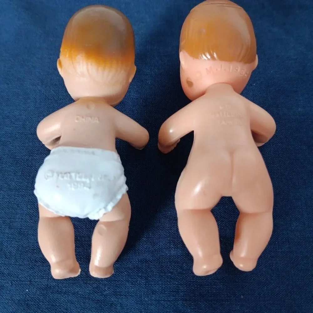 Mattel Barbie and Friends Baby Newborn Vintage Molded Hair Diaper Replacements